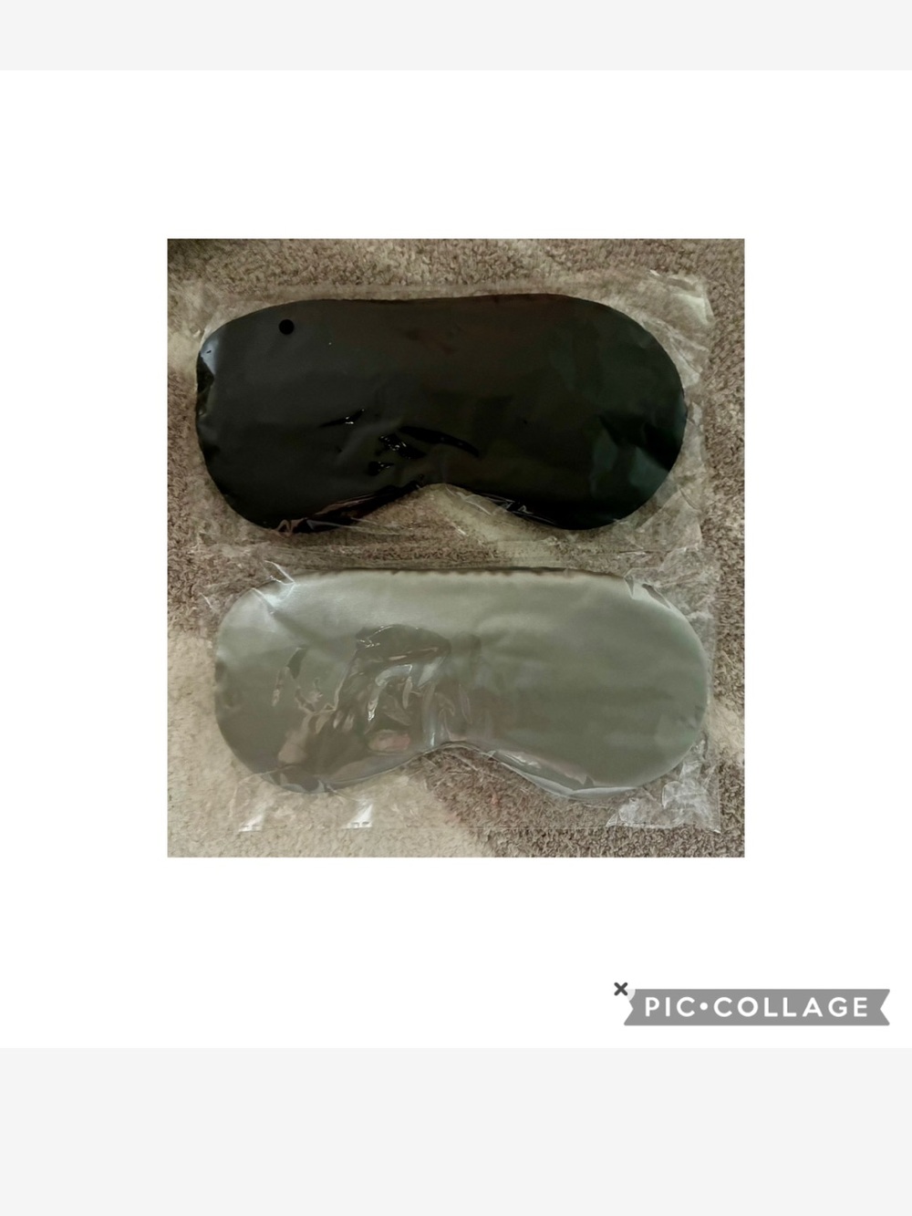 NWT TWO SILK SLEEP MASKS LIGHT BLOCKING AND SHADING!